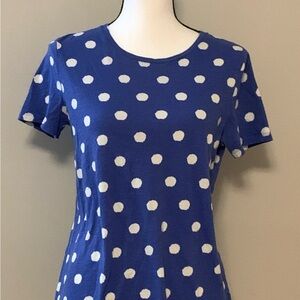 Biden Blue Polka Dot Women's Top size medium